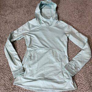 Athleta Women's XS Mint Green High Neck Pullover Hoodie Sweatshirt Activewear